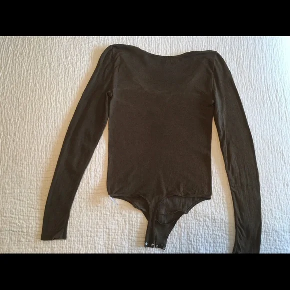 EUC Wolford bronze metallic body thong - Picture 3 of 14